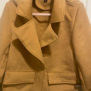 Boston Proper Camel Pea Coat